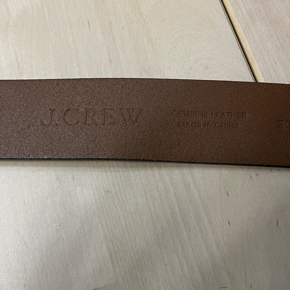 J. Crew Faux Fur Leopard Print Leather Belt w/ Gold Tone Buckle Women’s Medium - Picture 8 of 15
